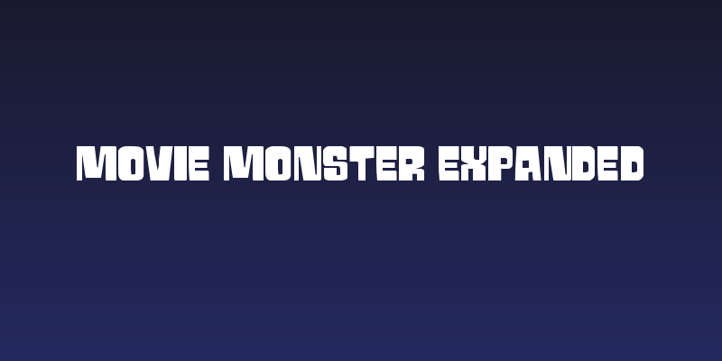 Movie Monster Expanded Social Header