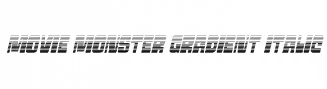 Movie Monster Gradient Italic  تنزيل الخطوط