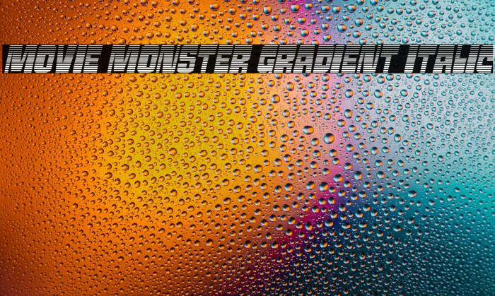 Movie Monster Gradient Italic Example 2