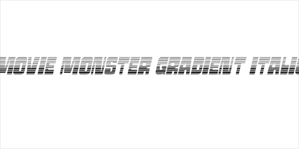 Movie Monster Gradient Italic Logo