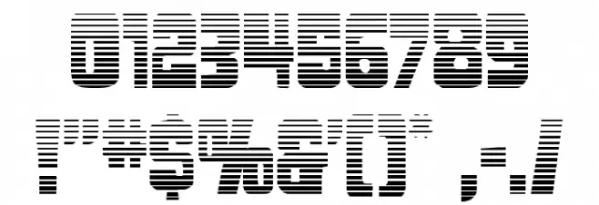 Movie Monster Gradient Font OTHER CHARS