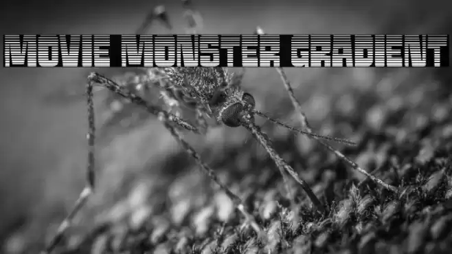 Movie Monster Gradient Font examples