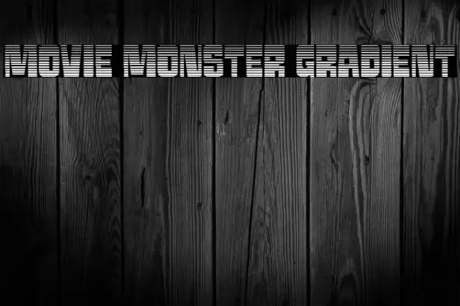 Movie Monster Gradient Font examples