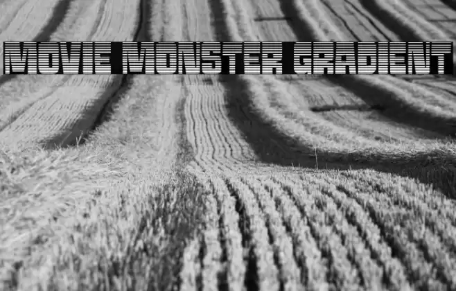 Movie Monster Gradient Font examples