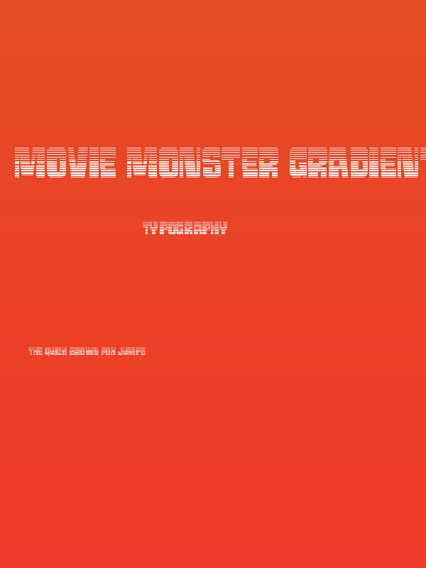 Movie Monster Gradient Poster