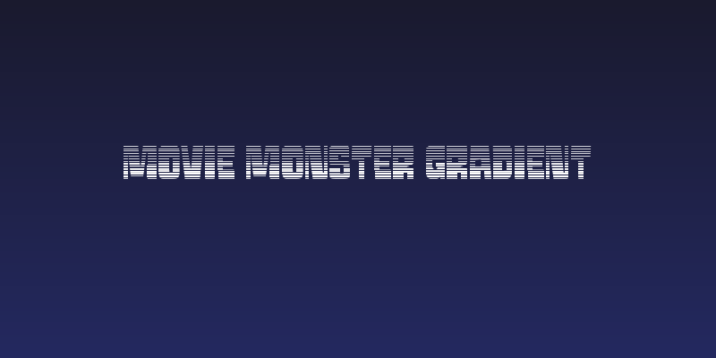 Movie Monster Gradient Social Header