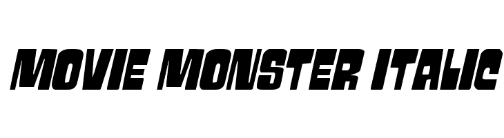 Movie Monster Italic  baixar fontes gratis