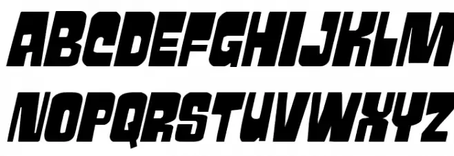 Movie Monster Italic 字体 大写