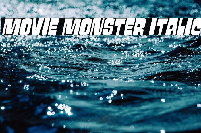 Movie Monster Italic Example 2