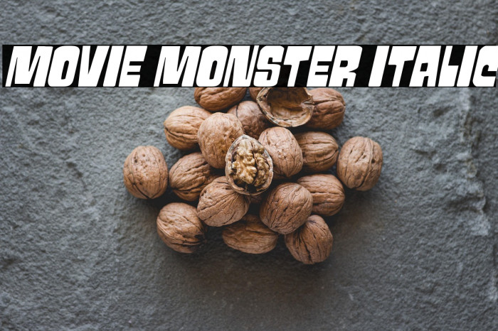 Movie Monster Italic Example 3