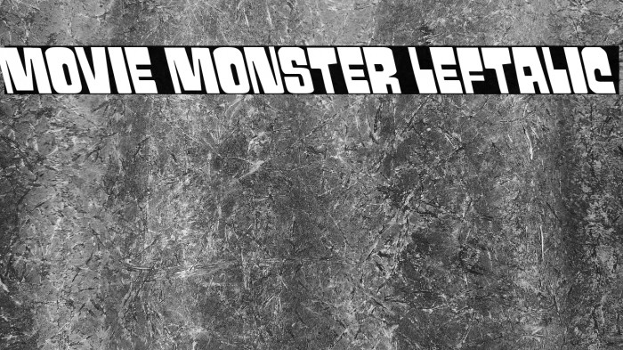 Movie Monster Leftalic Example 2