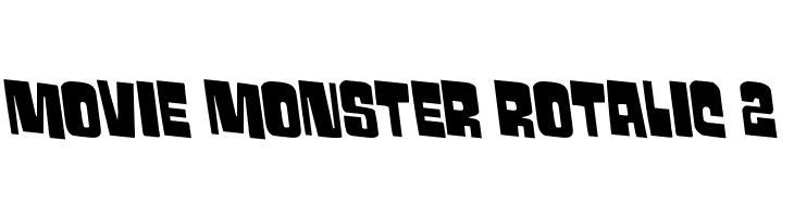 Movie Monster Rotalic 2  免费字体下载
