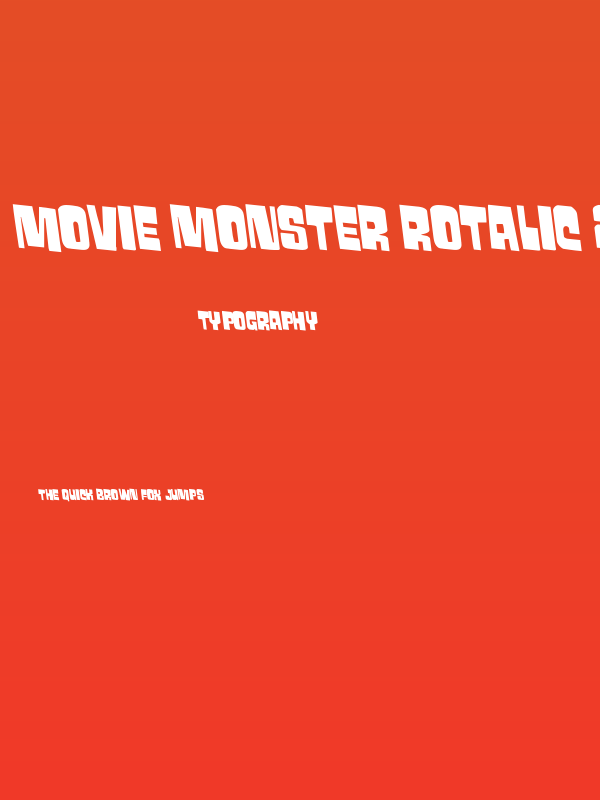 Movie Monster Rotalic 2 Poster