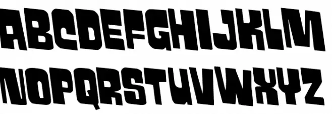 Movie Monster Rotalic 2 Schriftart Kleinbuchstaben