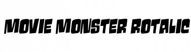 Movie Monster Rotalic  नि: शुल्क फ़ॉन्ट्स डाउनलोड