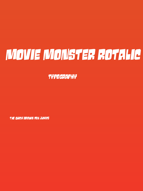 Movie Monster Rotalic Poster