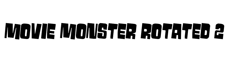 Movie Monster Rotated 2  font caratteri gratis