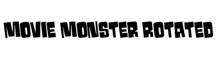 Movie Monster Rotated  لخطوط تنزيل