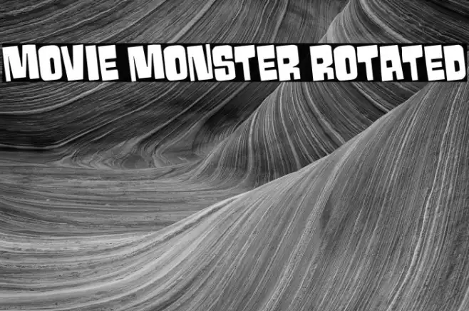 Movie Monster Rotated Font - Free Download (TTF/OTF) | FFont