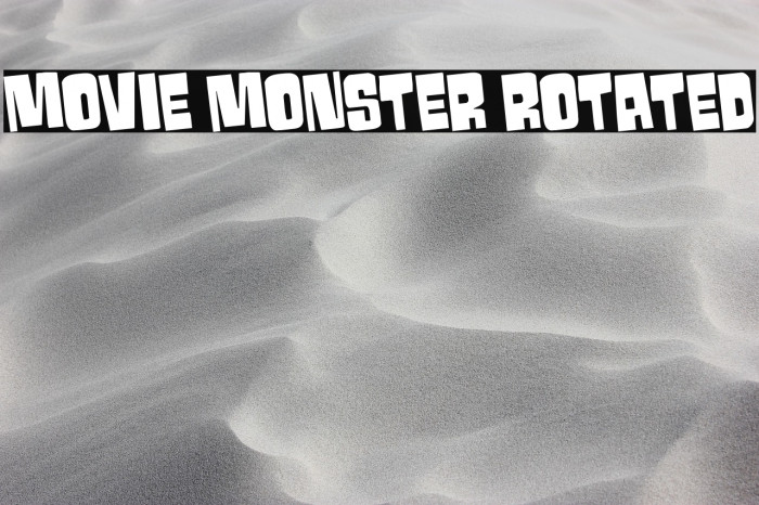Movie Monster Rotated Example 2