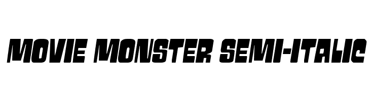 Movie Monster Semi-Italic  Скачать бесплатные шрифты