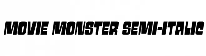 Movie Monster Semi-Italic  免费字体下载