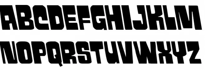 Movie Monster Semi-Leftalic Schriftart Groß
