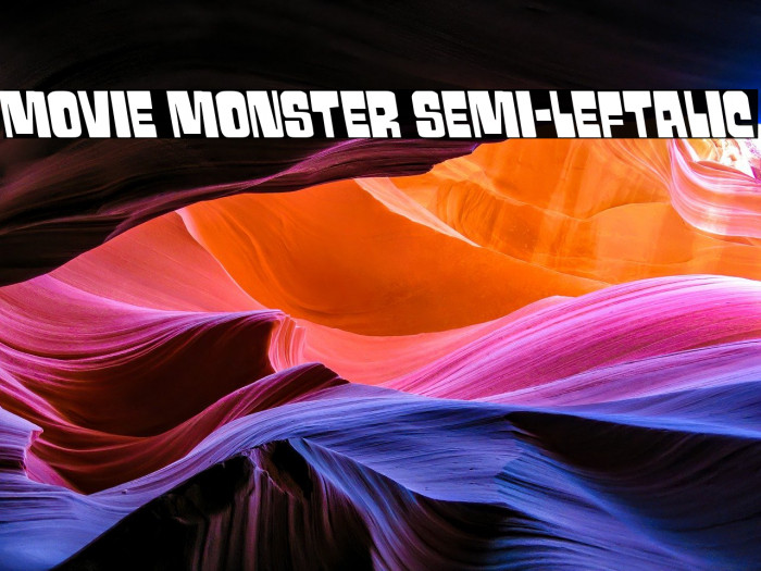 Movie Monster Semi-Leftalic Example 1