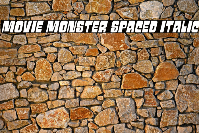 Movie Monster Spaced Italic Example 1