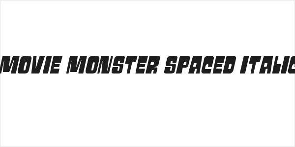 Movie Monster Spaced Italic Logo
