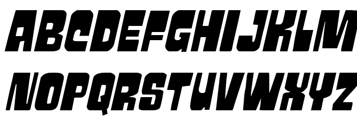 Movie Monster Spaced Italic Font LOWERCASE