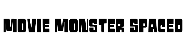 Movie Monster Spaced  Frei Schriftart Herunterladen