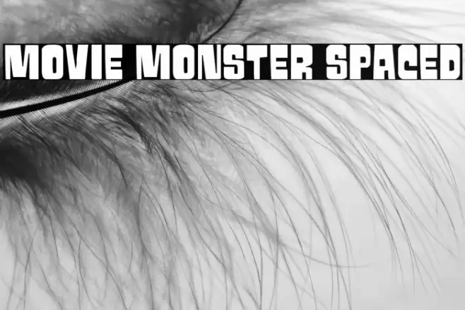 Movie Monster Spaced Font examples