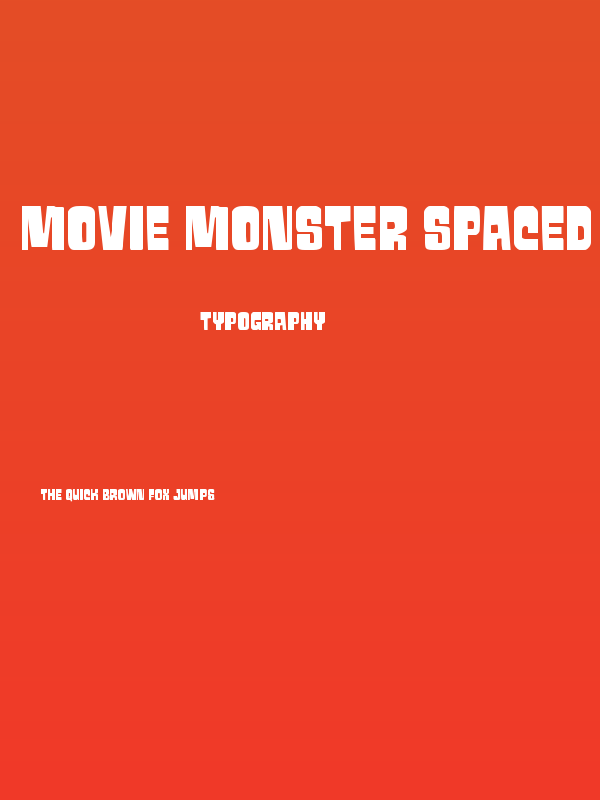 Movie Monster Spaced Poster