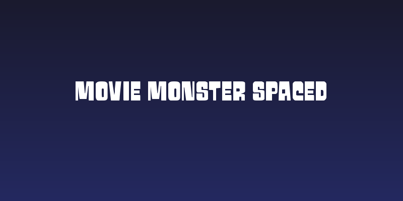 Movie Monster Spaced Social Header