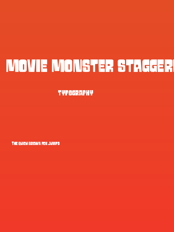 Movie Monster Staggered Poster