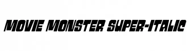 Movie Monster Super-Italic  免费字体下载