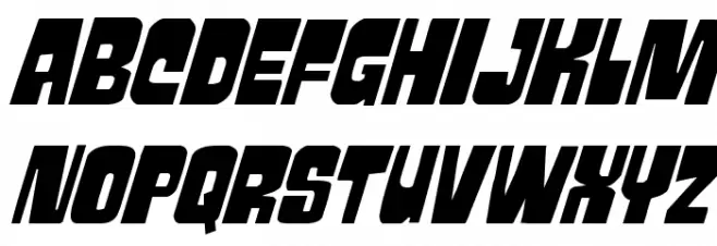 Movie Monster Super-Italic फ़ॉन्ट लोअरकेस