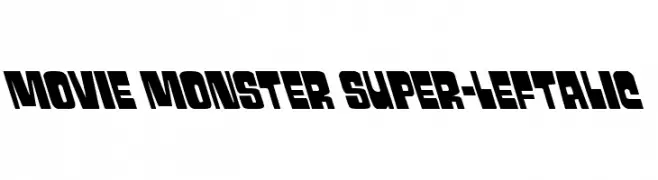 Movie Monster Super-Leftalic  免费字体下载