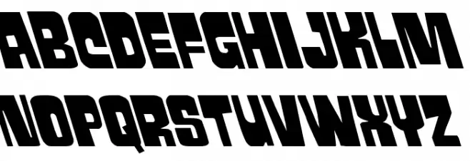 Movie Monster Super-Leftalic 字体 大写