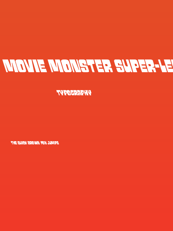 Movie Monster Super-Leftalic Poster