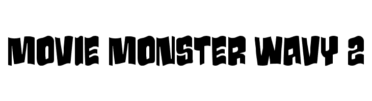 Movie Monster Wavy 2  les polices de caractères gratuit tlcharger