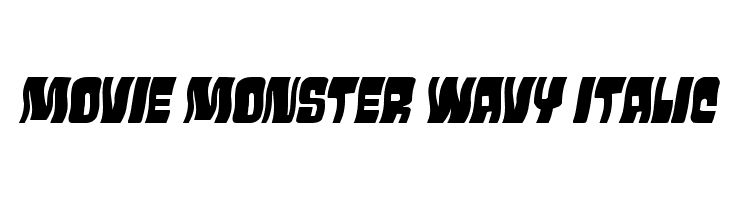 Movie Monster Wavy Italic  Fuentes Gratis Descargar
