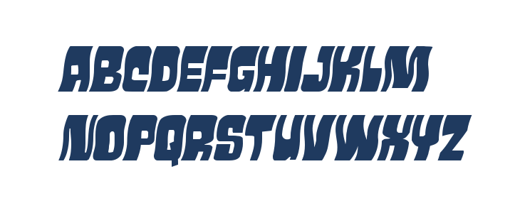 Movie Monster Wavy Italic Lowercase