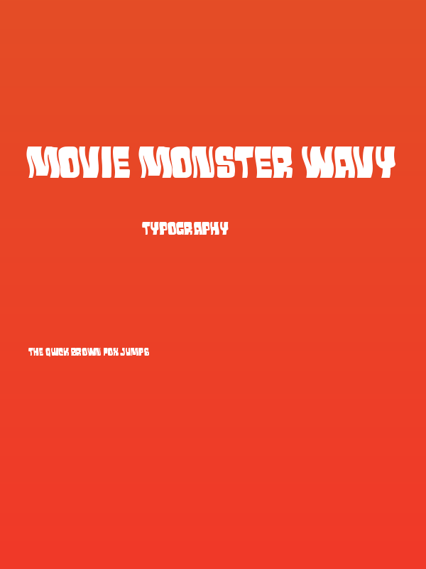 Movie Monster Wavy Poster