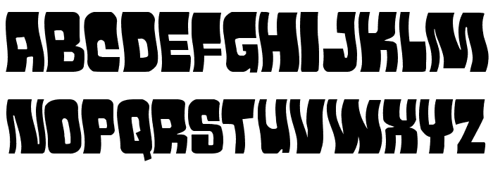 Movie Monster Wavy Font LOWERCASE