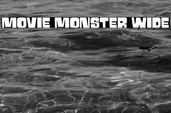 Movie Monster Wide Font examples