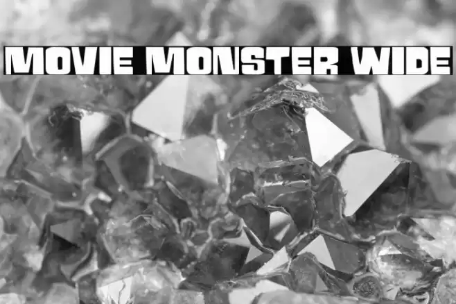 Movie Monster Wide Font examples