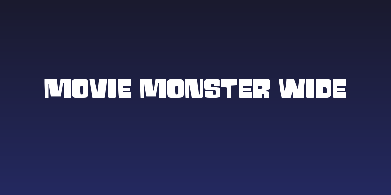 Movie Monster Wide Social Header