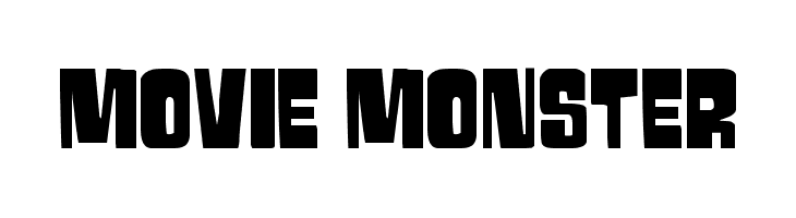 Movie Monster  フリーフォントのダウンロード